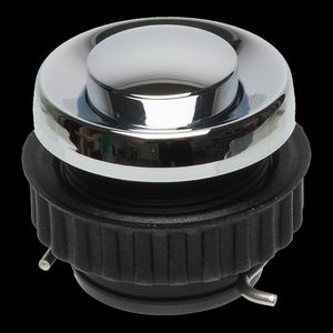 Deurcontact inbouw steekcontacten IP54 verchroomd mes. VVE=5