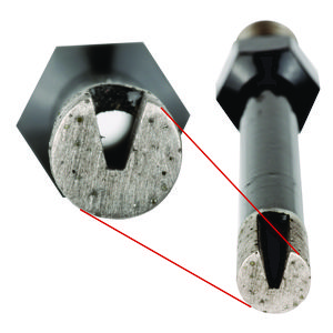 Set a 2st. Tile Power diamant tegelboor nat gebruik 12mm LL