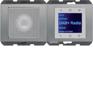 Radio Touch met luidspreker DAB+ berker K.5 edelstaal gelakt