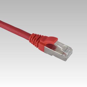 Netwerkkabel / patchkabel CAT6 Shielded S/FTP PVC mol. rood 0.5mtr.