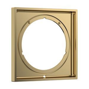 Kraanrozet AX ShowerSelect ID verlenging square 5mm Polished Gold Optic