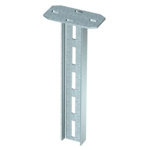 Hangprofiel met vastgelaste kopplaat 80x42x1000 staal zink