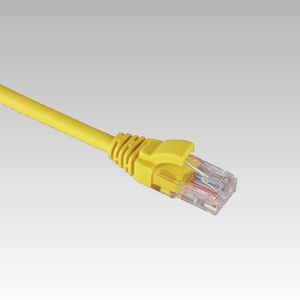 Patchkabel / netwerkkabel CAT5e UTP PVC molded geel 5.0meter