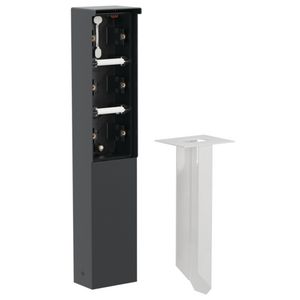 Spuitwaterdichte tuinpaal grondpin 3 Hydro functies zwart