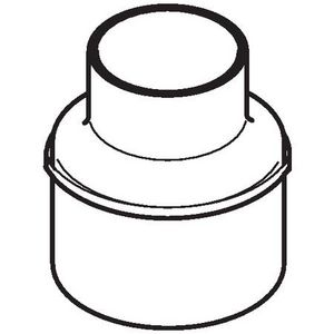 Verloopstuk centrisch 110x75mm polyethyleen (PE) Silent-db20 geluidsarm VVE=10
