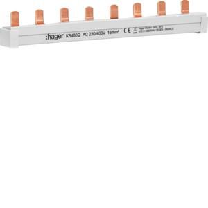 Doorverbindingsrail voor 2 patroonlastscheiders 3P + N