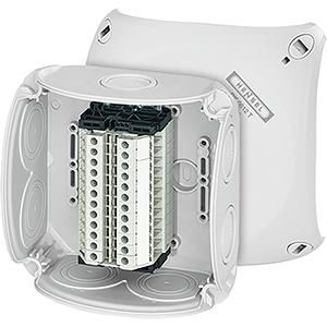 Kabeld. IP66 met 12x Rijgk. 0,75-4mm2 BM3 130x130x77 VVE=5