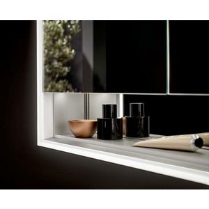 Led-Spiegelkast Loft Met Ondervak inbouw 1400mm 3 deur