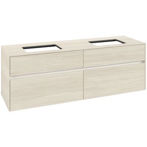 Wastafelonderkast Collaro 1600x548x500mm White Oak C12300AA