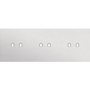 Drievoudige afdekpl. horizontaal 71mm centerafstand drie twe