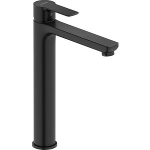 wastafelmengkraan 1-hendel XL highriser FreshStart en MinusFlow zwart mat