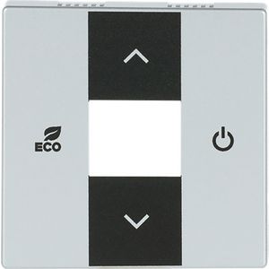 Free@Home wip 2-voudig links, Play/Pause edelstaal (6237-21-866)