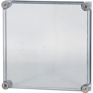 Deksel CI HxBxD=375x375x150mm transparant verzegelbaar