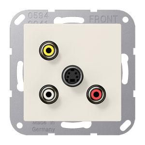 Afdekking AS500 wit voor Audio/SVideo VVE=10