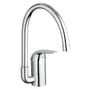 PROMO Euroeco keukenkraan chroom hoog project model met draaibare uitloop (32752000)