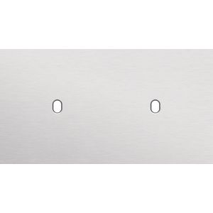 Tweevoudige afdekpl. horizontaal 71mm centerafstand twee enk