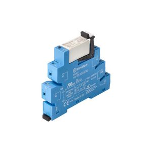 Interfacerelais 2 wisselcontacten 8A 230-240V AC blauw