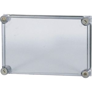 Deksel CI HxBxD=250x375x25mm transparant verzegelbaar