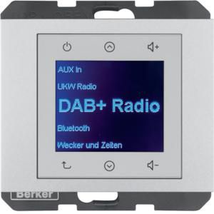 Radio Touch DAB+ berker K.5 aluminium gelakt