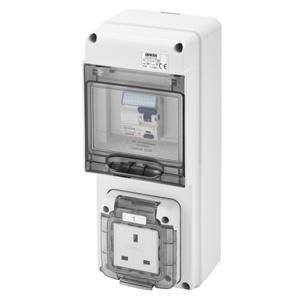 Q-DIN 5 DBO-1 CONTACTDOOS ENGELSE STANDAARD-IP44