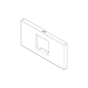 Rozet v. regendouche 120x60x9mm chr