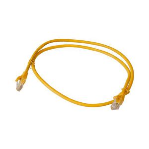 Patchkabel / netwerkkabel CAT5e UTP PVC molded geel 1.0meter