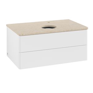 Wastafelonderkast Antao 800x360x500mm White Matt Lacquer K19053MT