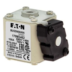 Zekering h. snelheid 100A AC 690V 200kA compact 1 45x VVE=6