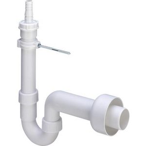 Buissifon 40mm v.aansluiting v.wasmachine incl. muurbuis