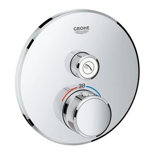 Afbouwdeel Grohtherm smartcontrol douche t supersteel (rvs look) rond