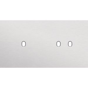 Tweevoudige afdekpl. horizontaal 71mm centerafstand een enke