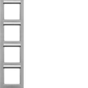 Afdekraam 4-v vert. tekstveld berker Q.3 alulook soft-finish