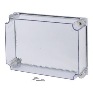 Deksel CI HxBxD=250x375x100mm transparant verzegelbaar