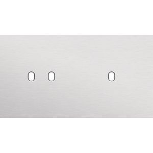 Tweevoudige afdekpl. horizontaal 71mm centerafstand een twee