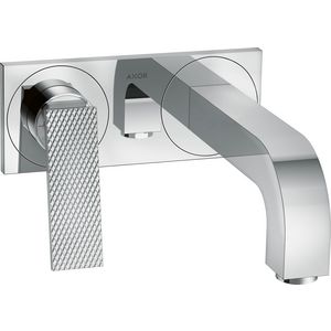 Afbouwdeel AX Citterio 1-hendel wandkraan uitloop 220mm+plaat chroom