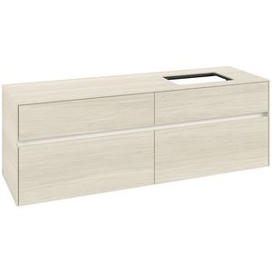 Wastafelonderkast Collaro 1600x548x500mm White Oak C122B0AA