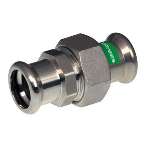3-del. koppeling vlakd. XPRESS RVS 54mm 2x persaansluiting R2739 VVE=2