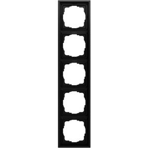 Afdekraam 5-voudig Gira F300 zwart m(gel.)