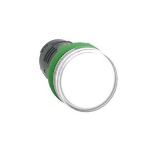 Witte monolithische signaallamp 22 gladde lens geintegreer