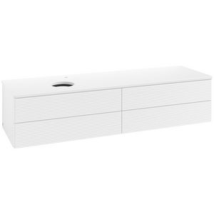 Wastafelonderkast Antao 1600x360x500mm White Matt Lacquer K26150MT