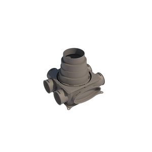 Lvd-kast flat 6x dn75 oval