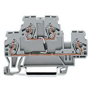 Moduleklem 2-etage diode 1N4007 grijs VVE=50
