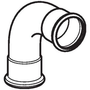 Bochtkoppeling 90° MAPRESS RVS 15x15mm