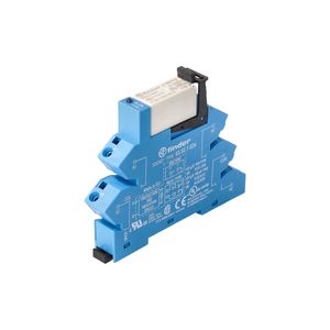 Interfacerelais 2 wisselcontacten 8A 12V DC S. blauw