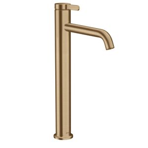 1-hendel wastafelmengkraan 260 met afvoerplug Brushed Bronze AX One