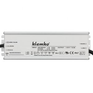 LED driver IP67 voor constante spanning 12V. Pmax=150W.