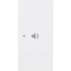 Free@Home wip 2-voudig rechts, audio volume +- art-matwit (6237-22-44M)