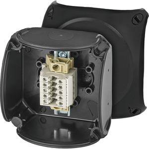 Ex-Kabeld. IP66 met 5x Rijgk. 1,5-2,5mm2 Zwart