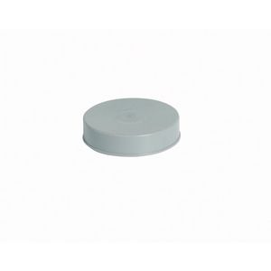 PVC kap voor spie-eind 70mm HWA grijs