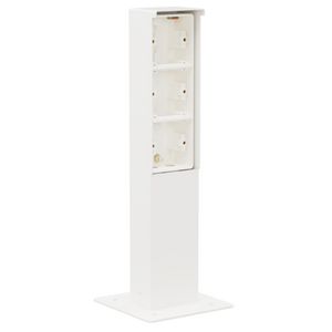 Spuitwaterdichte tuinpaal grondplaat 3 Hydro functies wit